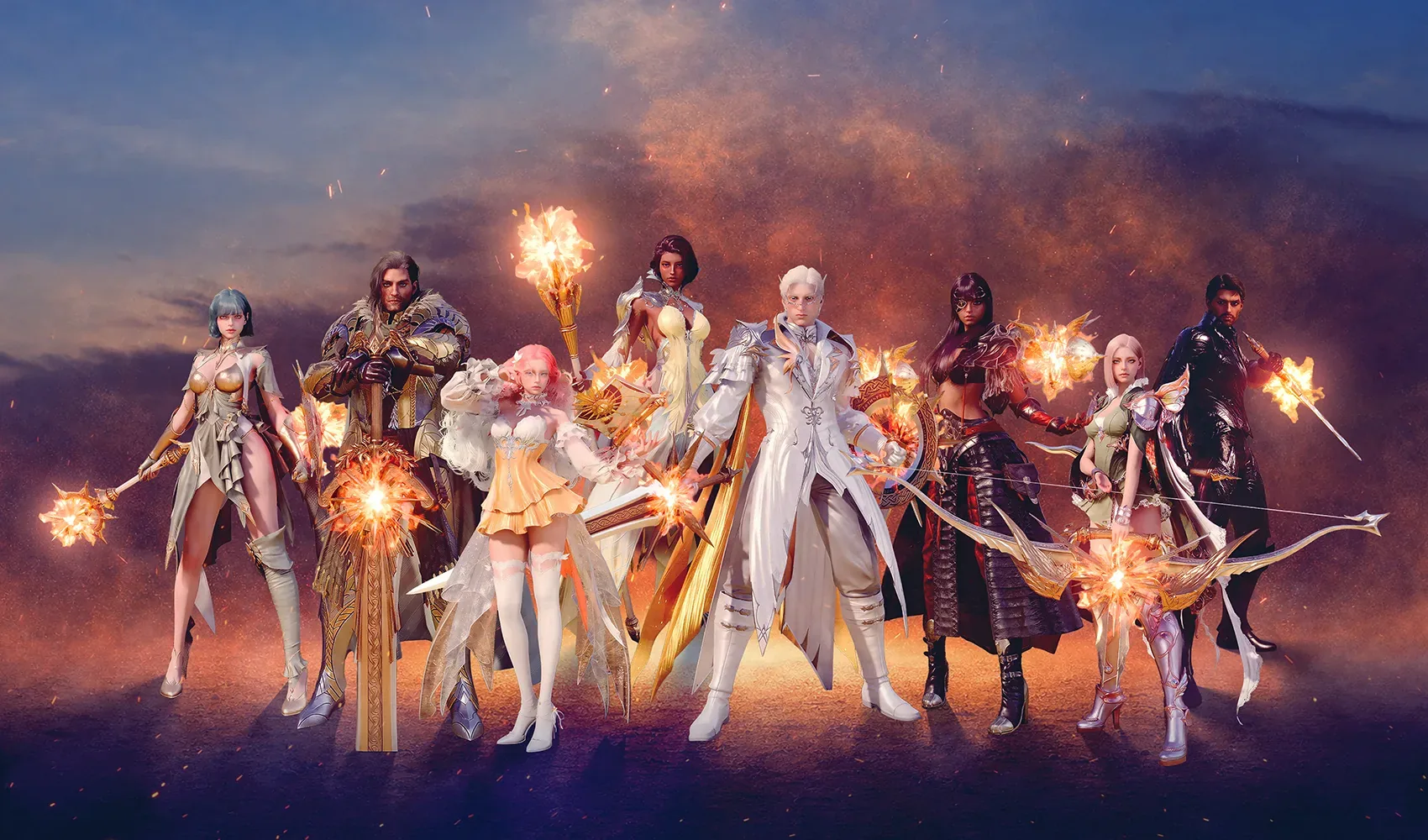 Official AION 2 Eternal Sun weapon skin promotional artwork