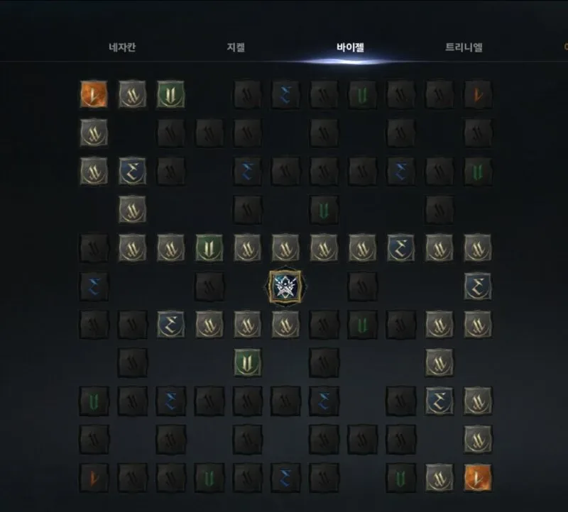 AION2 Assassin Daevanion skill grid with Mark Explosion highlighted and surrounding active and passive nodes